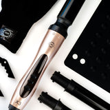 H2D curling wand with heat-resistant glove and mat