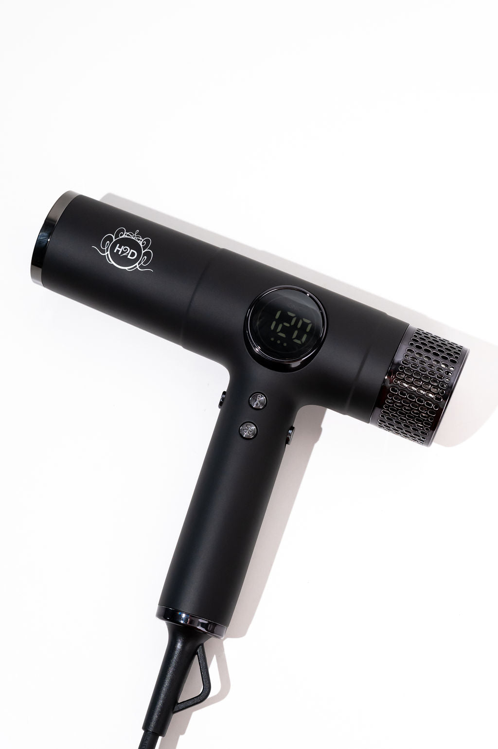 LCD display showing temperature settings