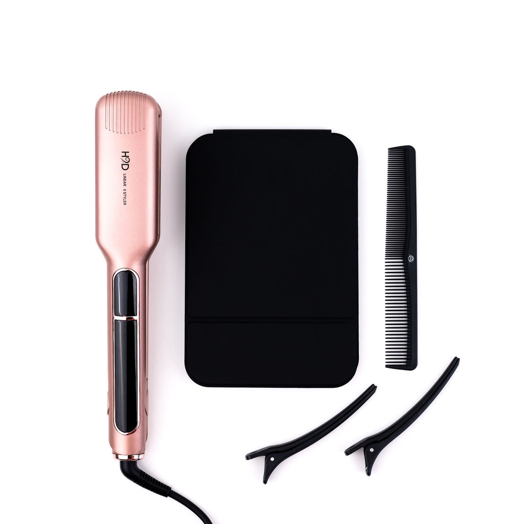 H2D Linear II Rose Gold Wide Plate