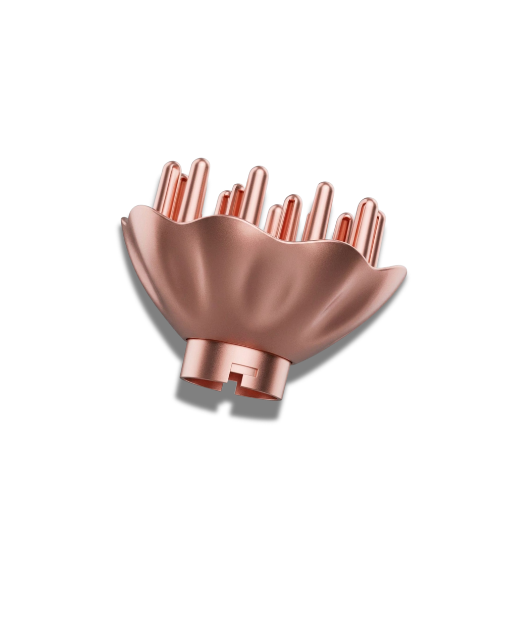 H2D Rose Gold Ultra Styler replacement diffuser attachment on a white background